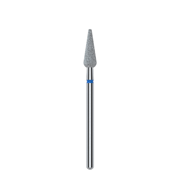Diamond Blue Nail Drill Bit Pointed Pear (FA100BO40/12)