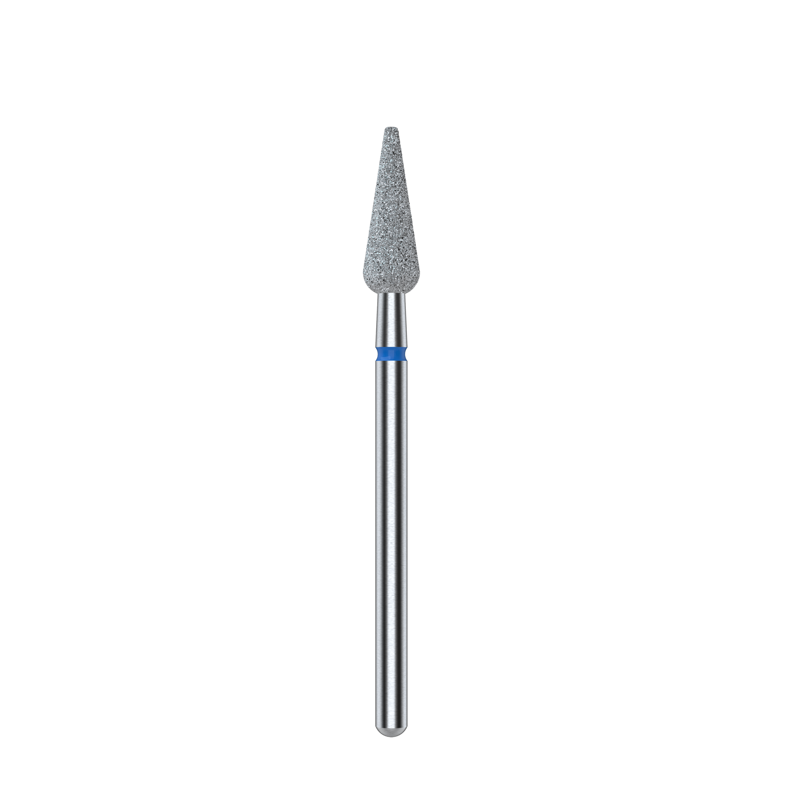 Diamond Blue Nail Drill Bit Pointed Pear (FA100BO40/12) 1 Diamond Blue Nail Drill Bit Pointed Pear (FA100BO40/12)