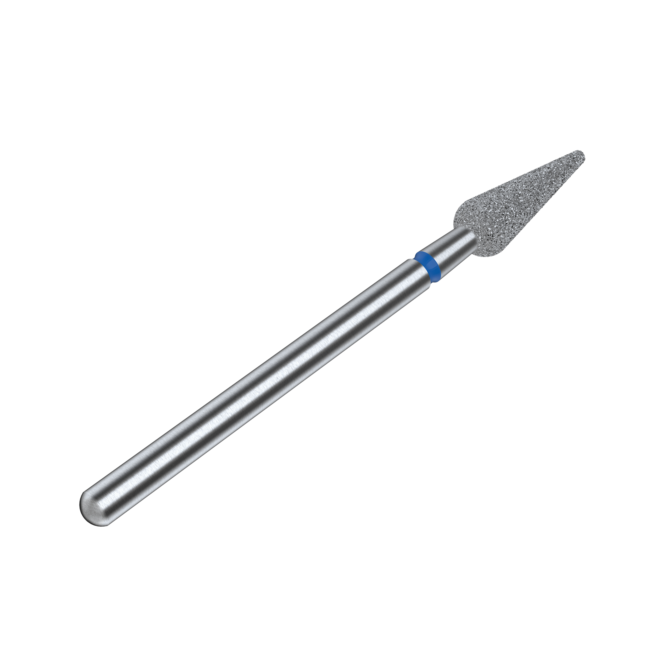 Diamond Blue Nail Drill Bit Pointed Pear (FA100BO40/12) 3 Diamond Blue Nail Drill Bit Pointed Pear (FA100BO40/12)