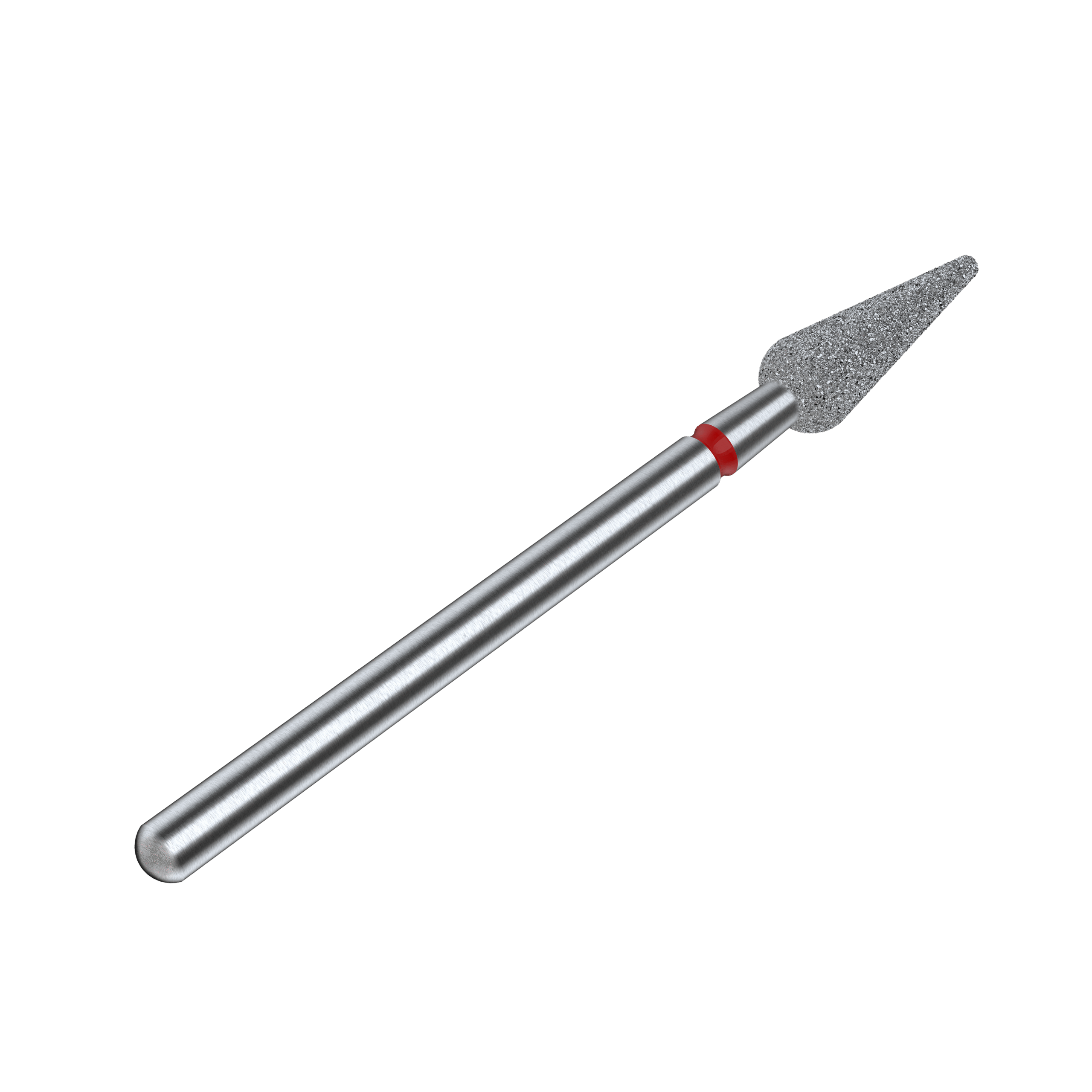 Diamond Nail Drill Bit Pointed Pear Red (FA100RO40/12) 3 Diamond Nail Drill Bit Pointed Pear Red (FA100RO40/12)