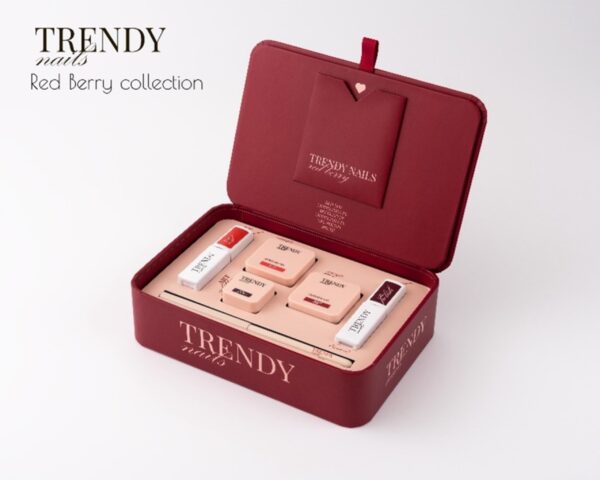 trendy nails red berry collection