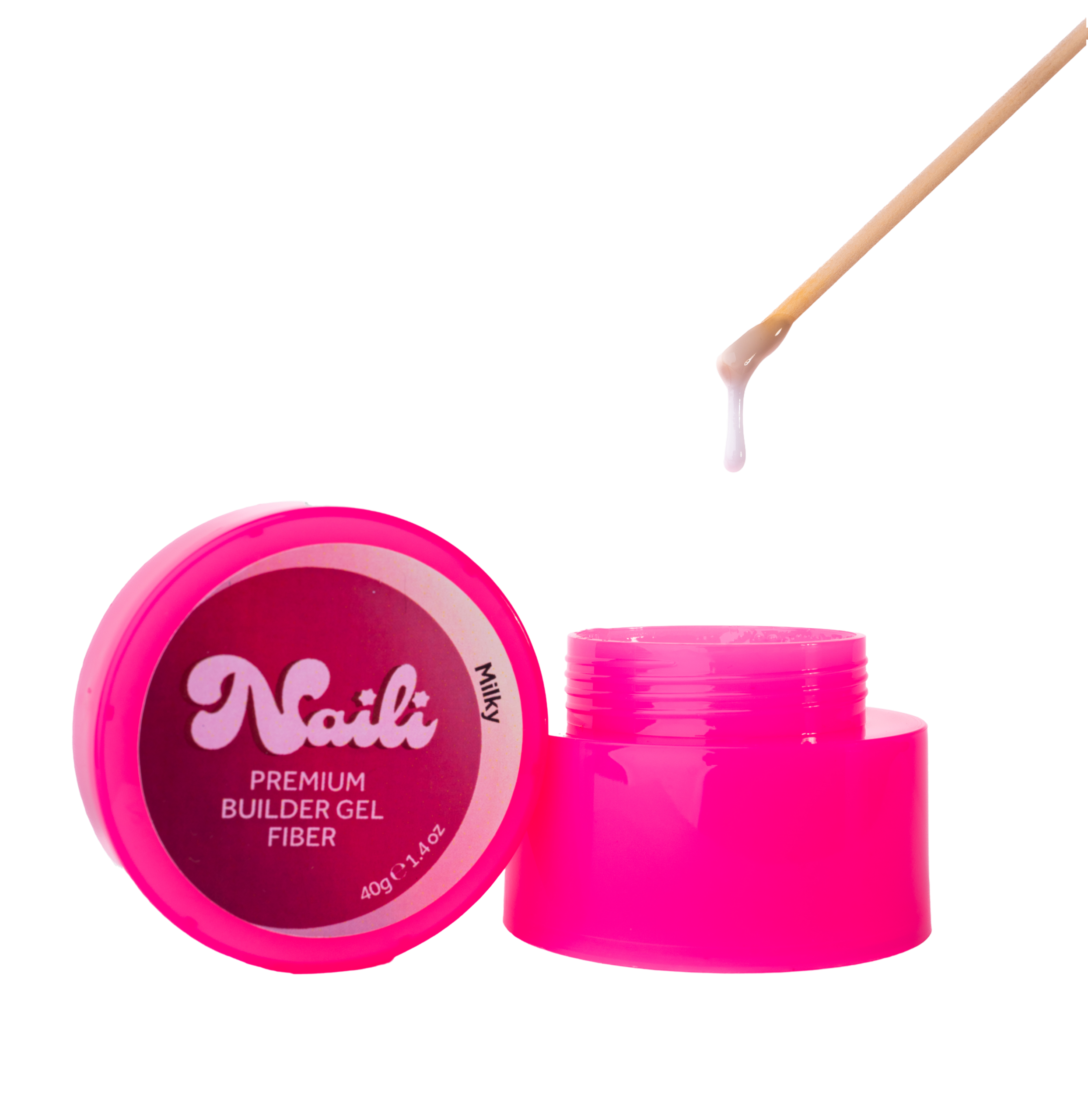 naili fiber gel milky