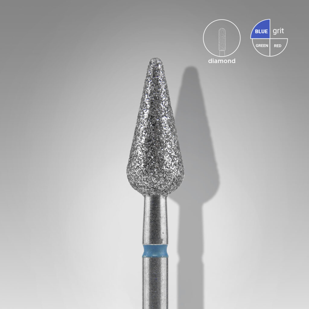 Staleks Expert Διαμαντόφρεζα Μυτερό Αχλάδι Μπλε 5mm FA100B050 12