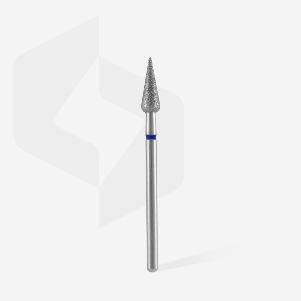 Staleks Expert Διαμαντόφρεζα Μυτερό Αχλάδι Μπλε 4mm FA100B040 12 (2)